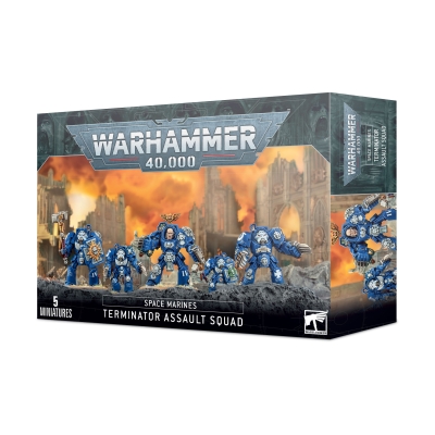 Tanie figurki Space Marines Terminator Assault Squad z Games Workshop